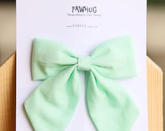 Mint Hair Bow | Mint hair clip, Girls Hair Bow, Girls Hair Clip, party hair bow, party hair clip, hair accessories, Easter hair bow