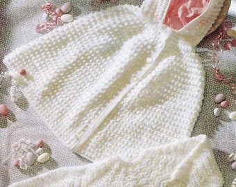 Baby Crochet Pattern Lacy Angel Top, Hooded Cape, Pants Pdf - Etsy