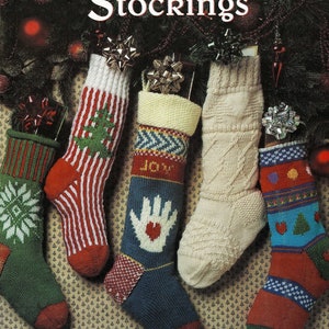 Lovely Knitted Christmas Stockings, Vintage Knitting Pattern, PDF, Digital Download - B536