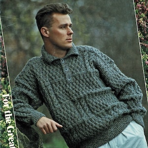 VTG Preppy Diamond Pattern Sweater Adult XL Dark Blue Brown