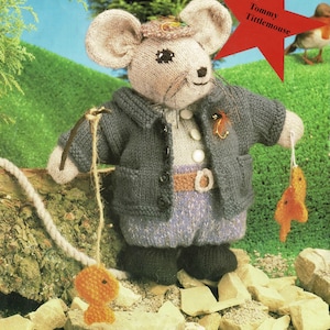 Little Tommy Tittlemouse Knitting Pattern, Vintage Knitting Pattern, PDF, Digital Download - B407