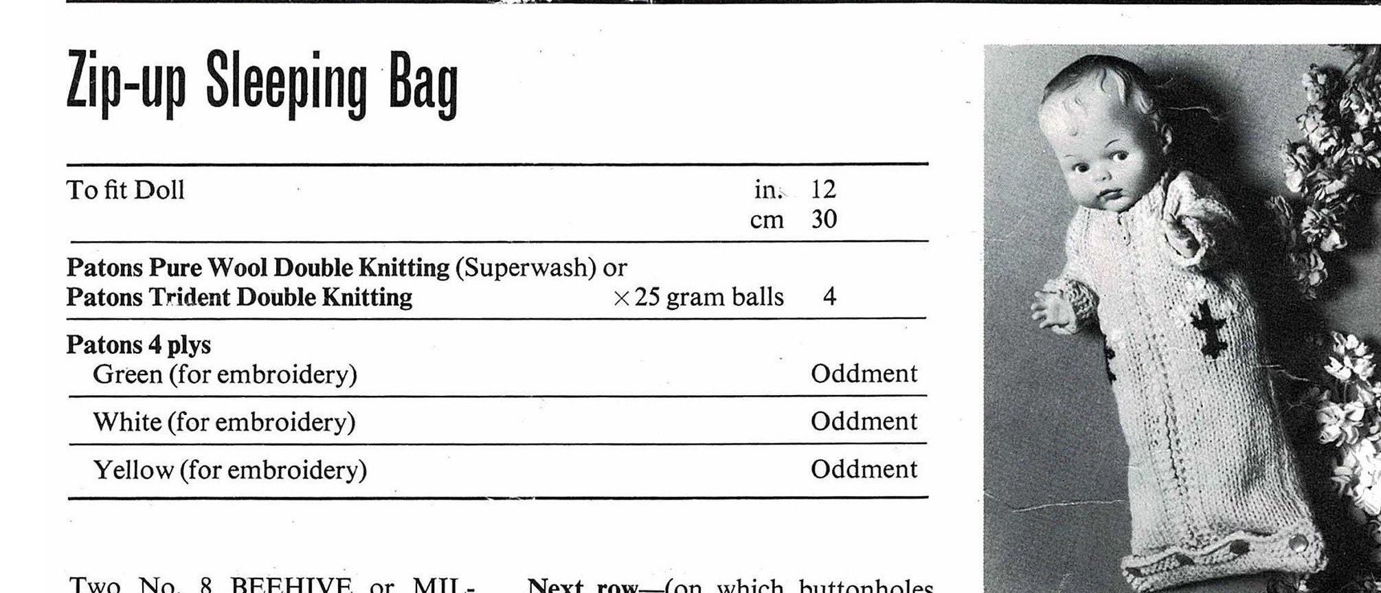 Baby Dolls Cute Zipup Sleeping Bag and Lace Dress and Etsy