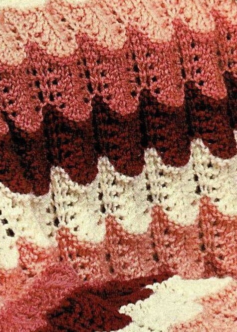 Beautiful Ripple at Dawn Aran Afghan, Vintage Knitting Pattern, PDF ...