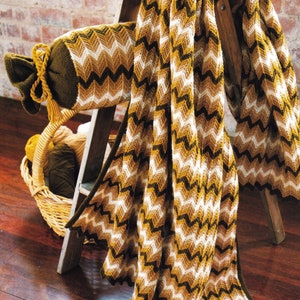 Lovely Chevron Striped Rug and Matching Bolster Cushion, Vintage Knitting Pattern, PDF, Digital Download - D234