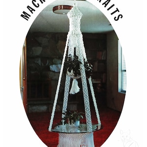 Macrame Portraits Book 3, Vintage Macrame Pattern Book - 12 Designs, PDF, Digital Download - B817