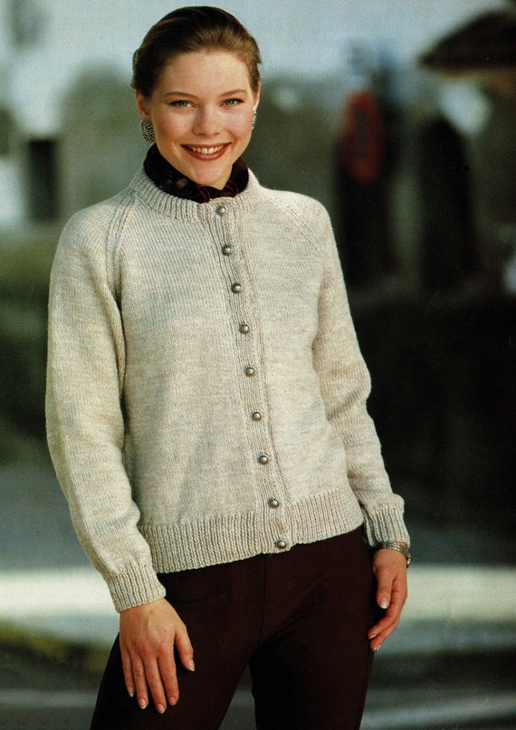 Round neck hotsell cardigan ladies