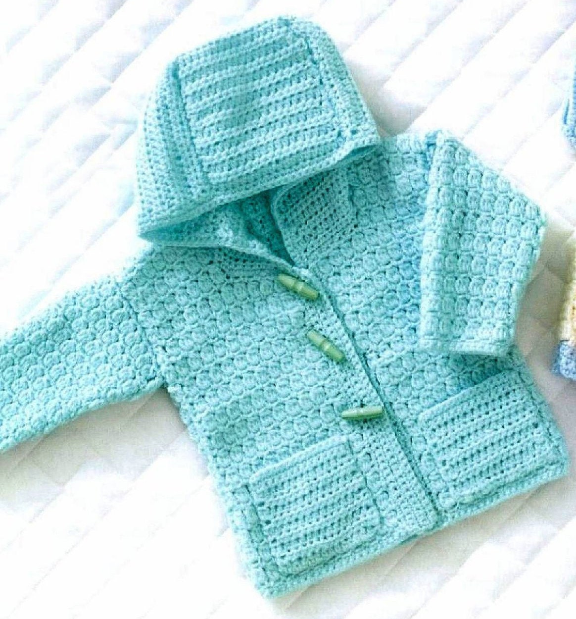 Babies and Toddlers Hooded Jacket Cardigan Sweater - Etsy Australia