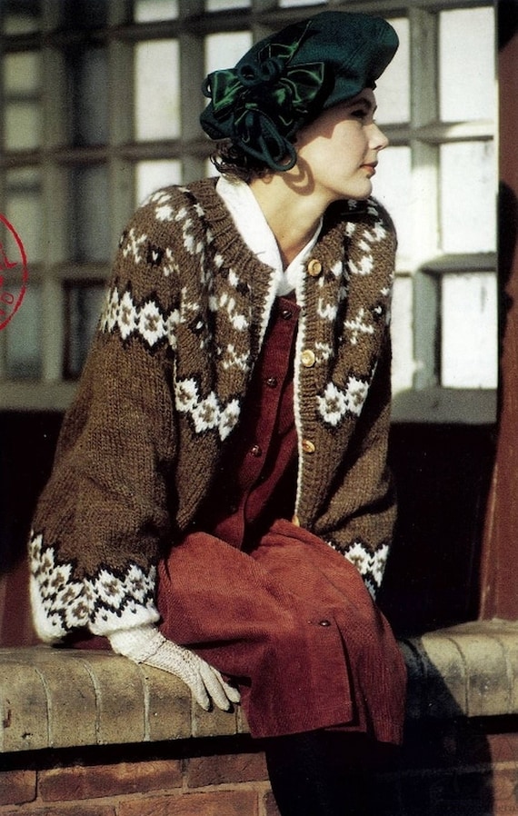 Vintage fairisle cardigan sale