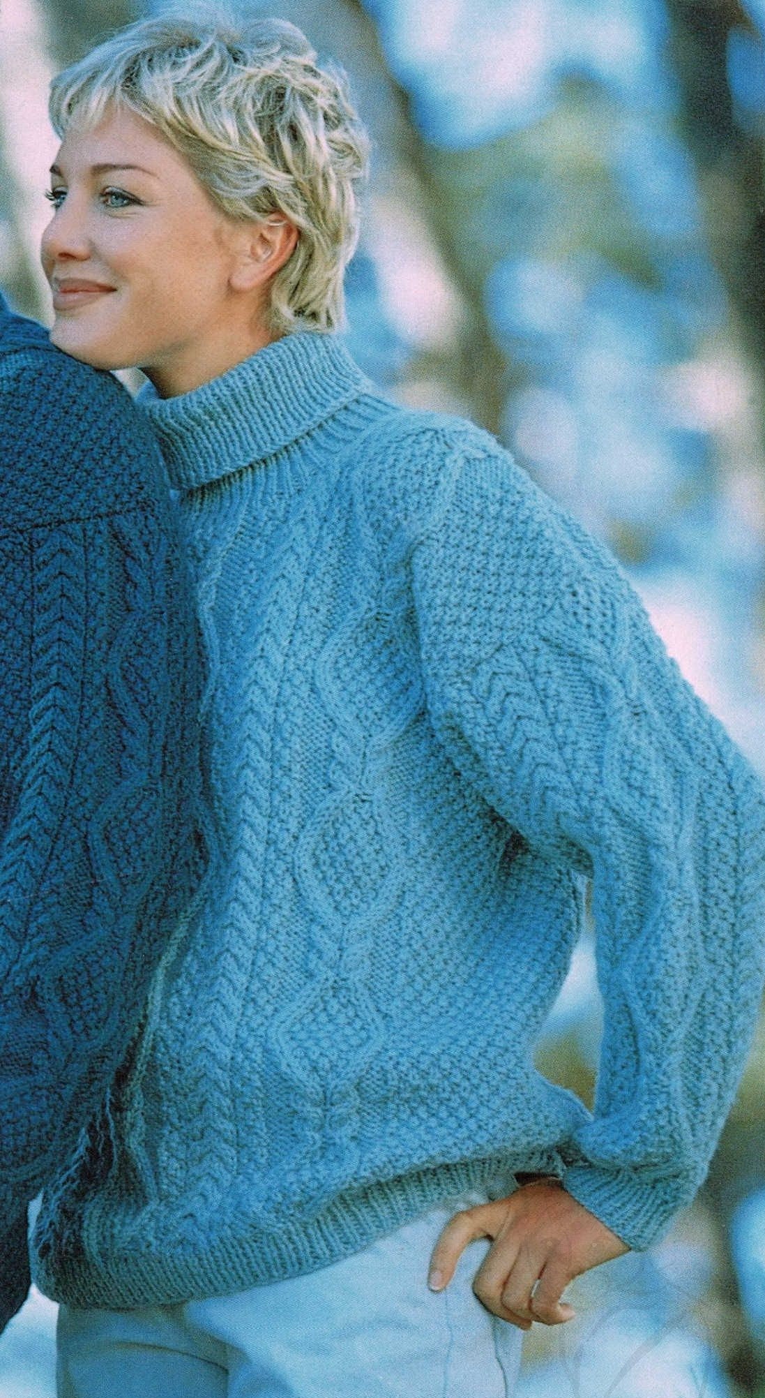 Traditional Rowing Sweaters Ladies and Mens Traditional Aran Sweater With Crew or Roll | Etsy