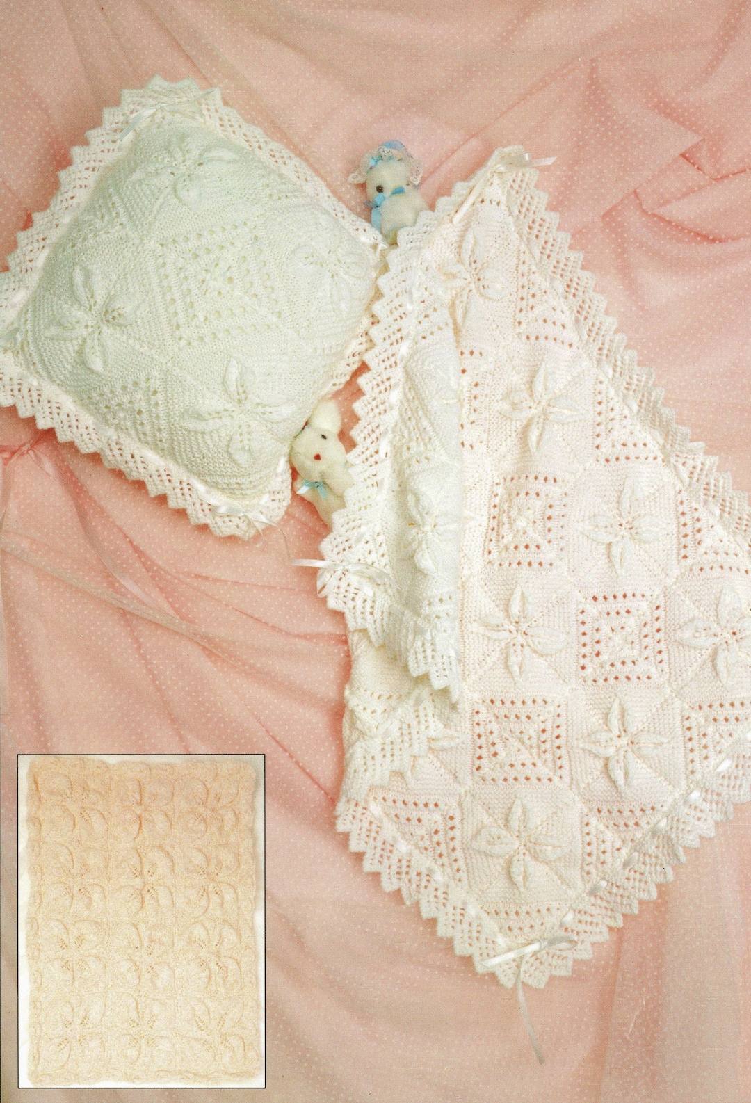 Babies Beautiful Leaf Patterned Pram Covers and Matching