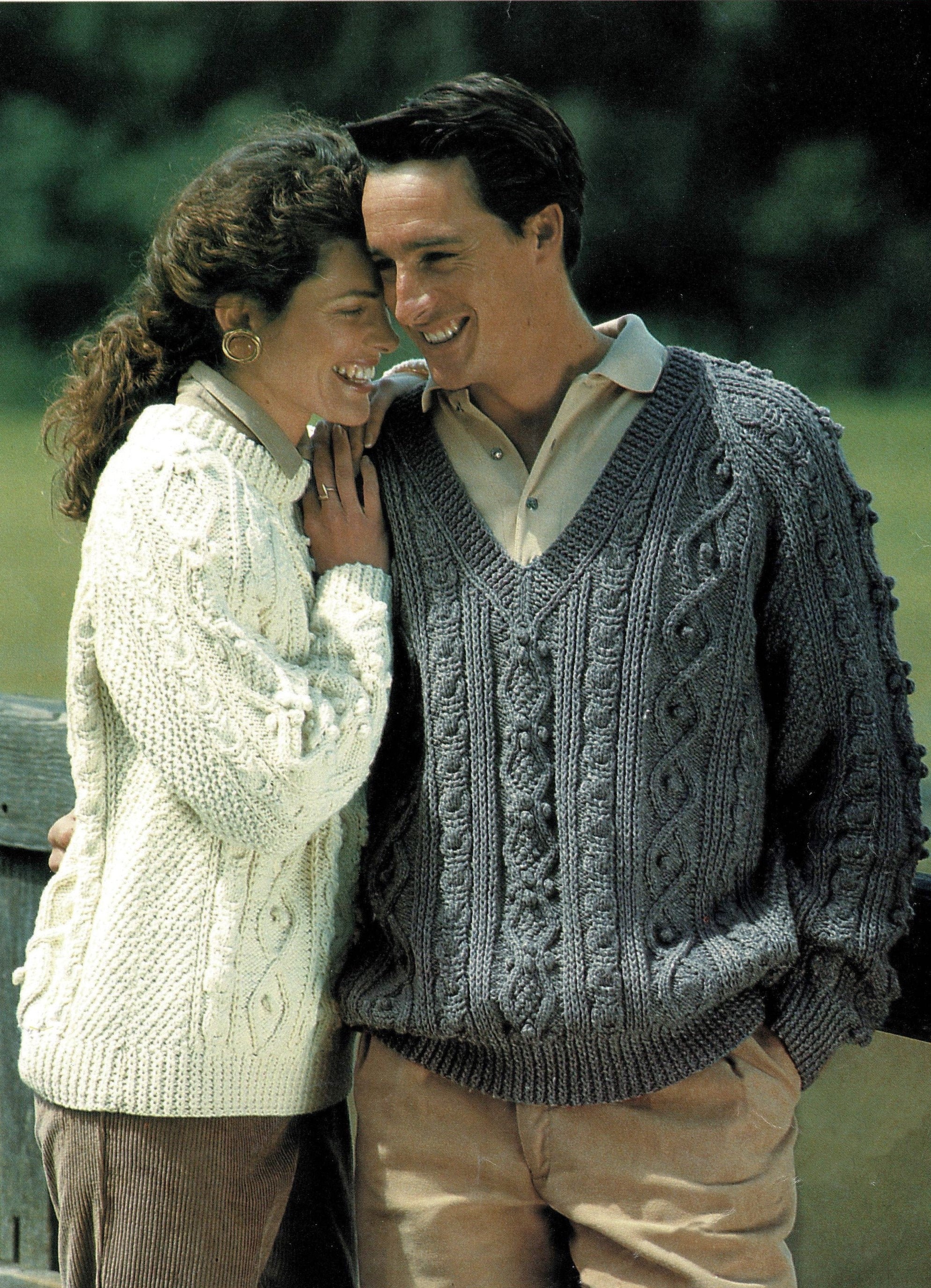 Ladies and Mens Classic Aran Sweaters With Raglan Sleeves and - Etsy