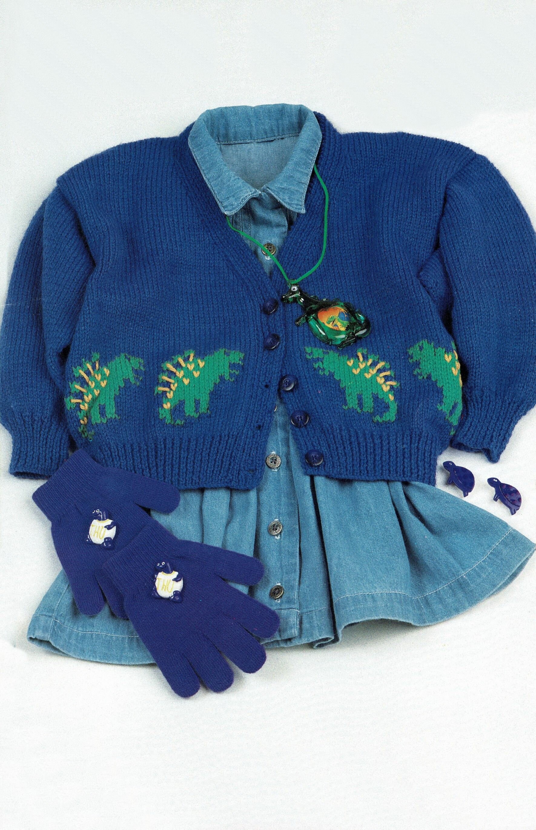 Dinosaur cardigan - Etsy.de
