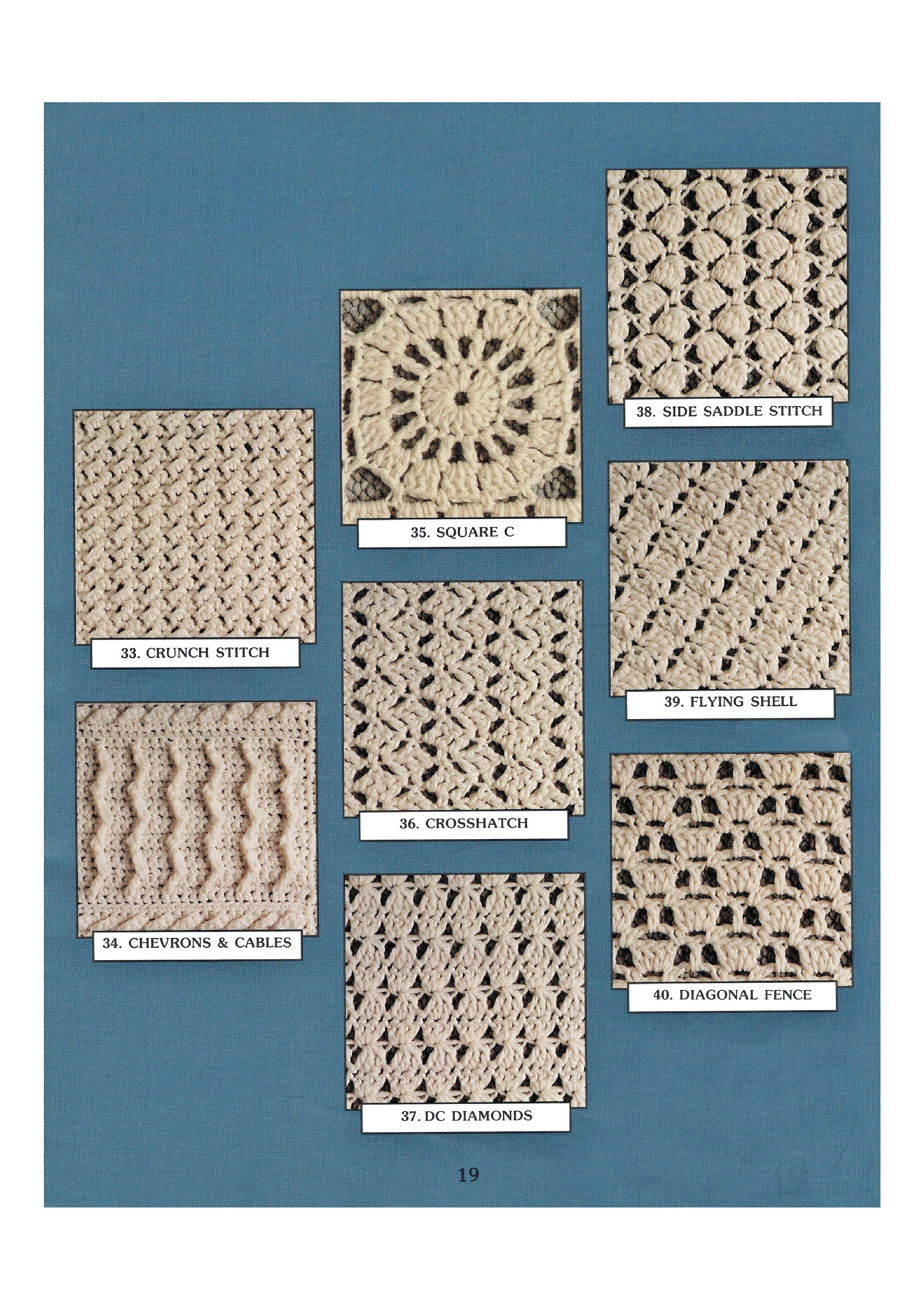 Matelasse Crochet Afghans Pattern Book - Rawcraft