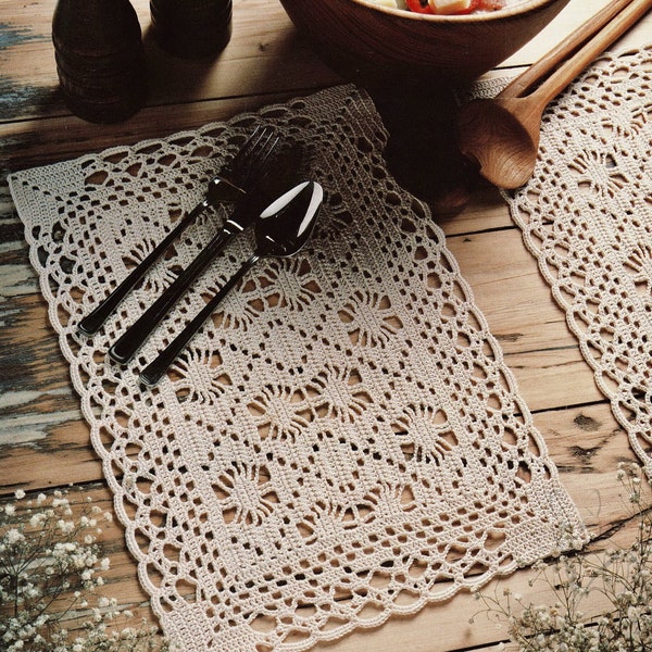 Crochet Place Mat Etsy