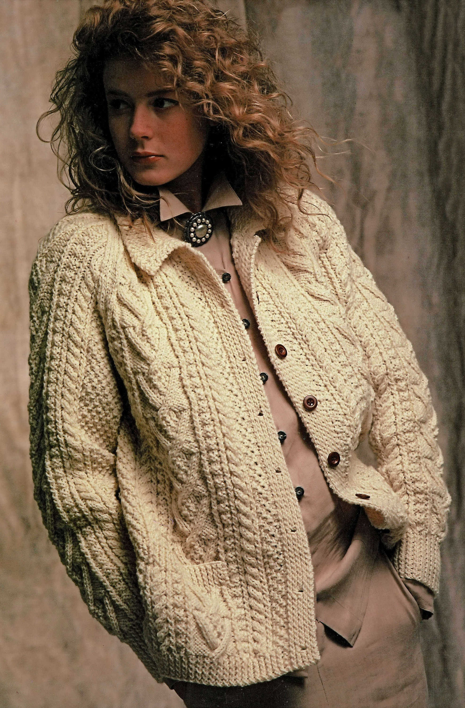 Vintage Aran Cardigan - Etsy