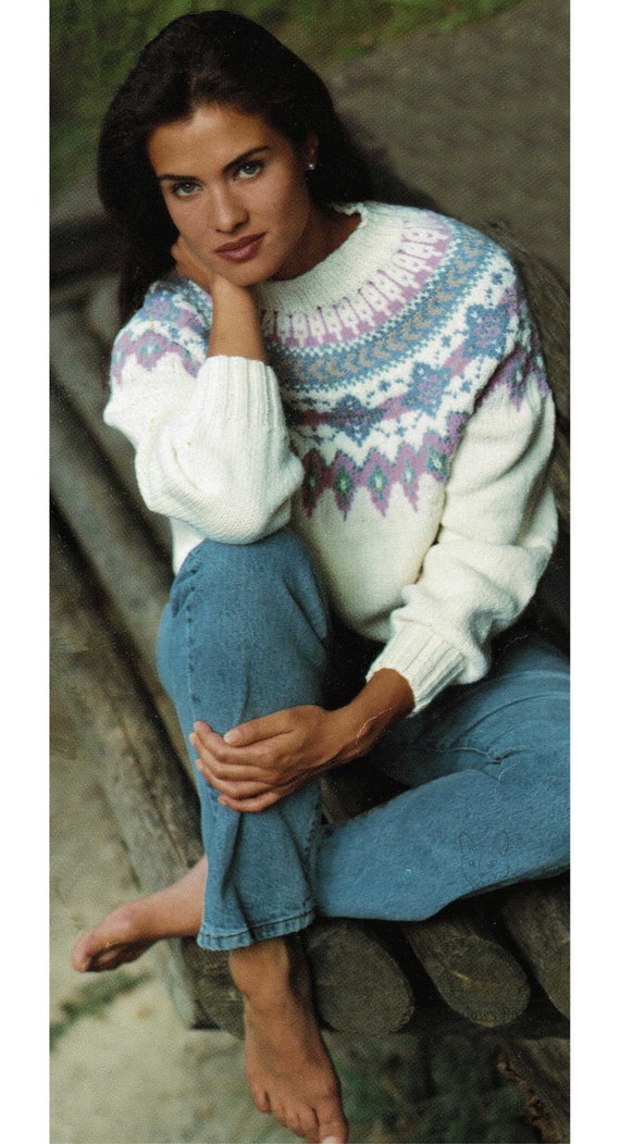 Pastel fair top isle sweater