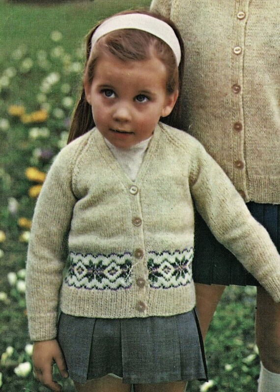 Girls Traditional Shetland Cardigans 