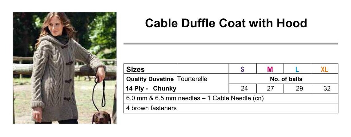 Cable Knit Duffle