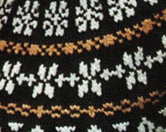 Ladies Nordic Style Sweater With Pretty Fair Isle Yoke