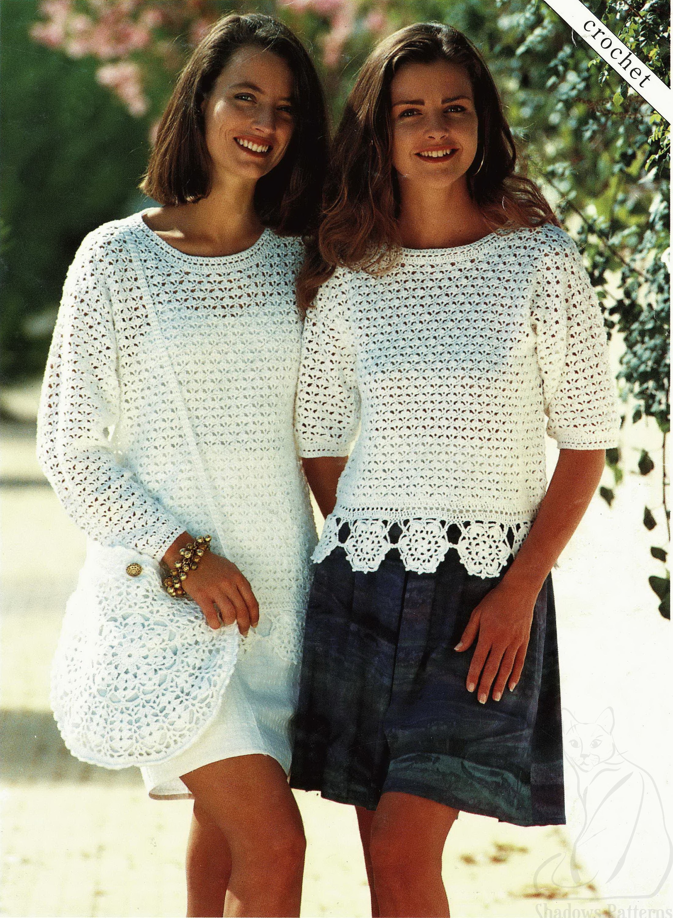 Ladies Crochet Summer Sweaters in Two Lengths With Matching pic