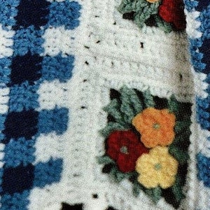 Fabulous Garden Fresh Crochet Afghan, Vintage Crochet Pattern, PDF, Digital Download C651 image 3