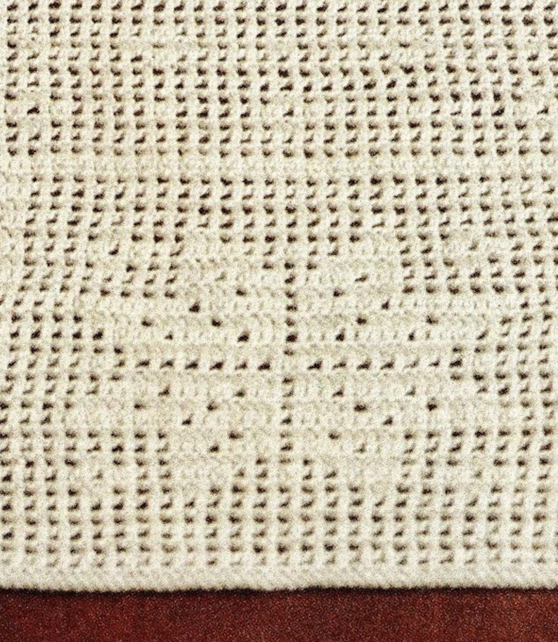 Filet Snowflake Pattern Lovely Snowflake Pattern Filet Crochet Table Runner, Vintage Crochet ...