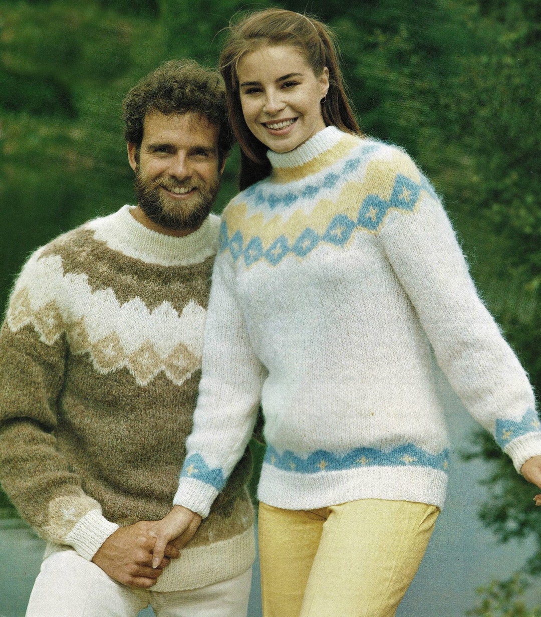 ニット・セーター PARTIMENTO Brushed Mohair Fair Isle Knit 3 Colors il_1080xN.3850550496_ormw.jpg