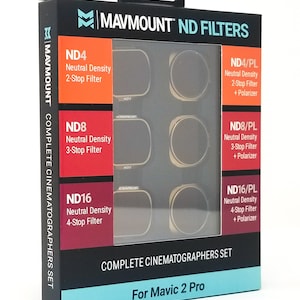6 Set ND Filter, DJI Mavic Pro 2 Reguläre und polarisierte Filter | ND4, ND8, ND16, ND4/PL, ND8/Pl, ND16/pl