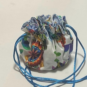 Fabric jewelry pouch, drawstring bag, jewelry storage, jewelry gift bag