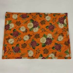 Fall Mums Print Casserole Trivet, Quilted Cotton Hot Pad (11x15), fall themed