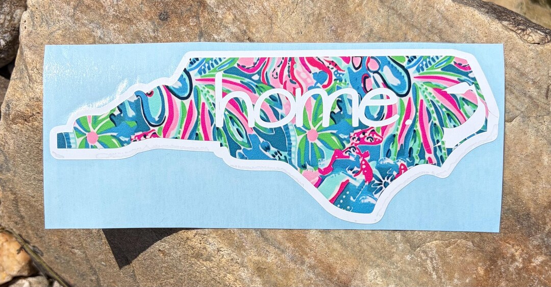North Carolina Home Vinyl Decal: NC Car Window Sticker - Etsy