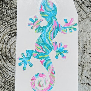 Gecko Lizard Vinyl Decal: Car, Laptop, Yeti Cup