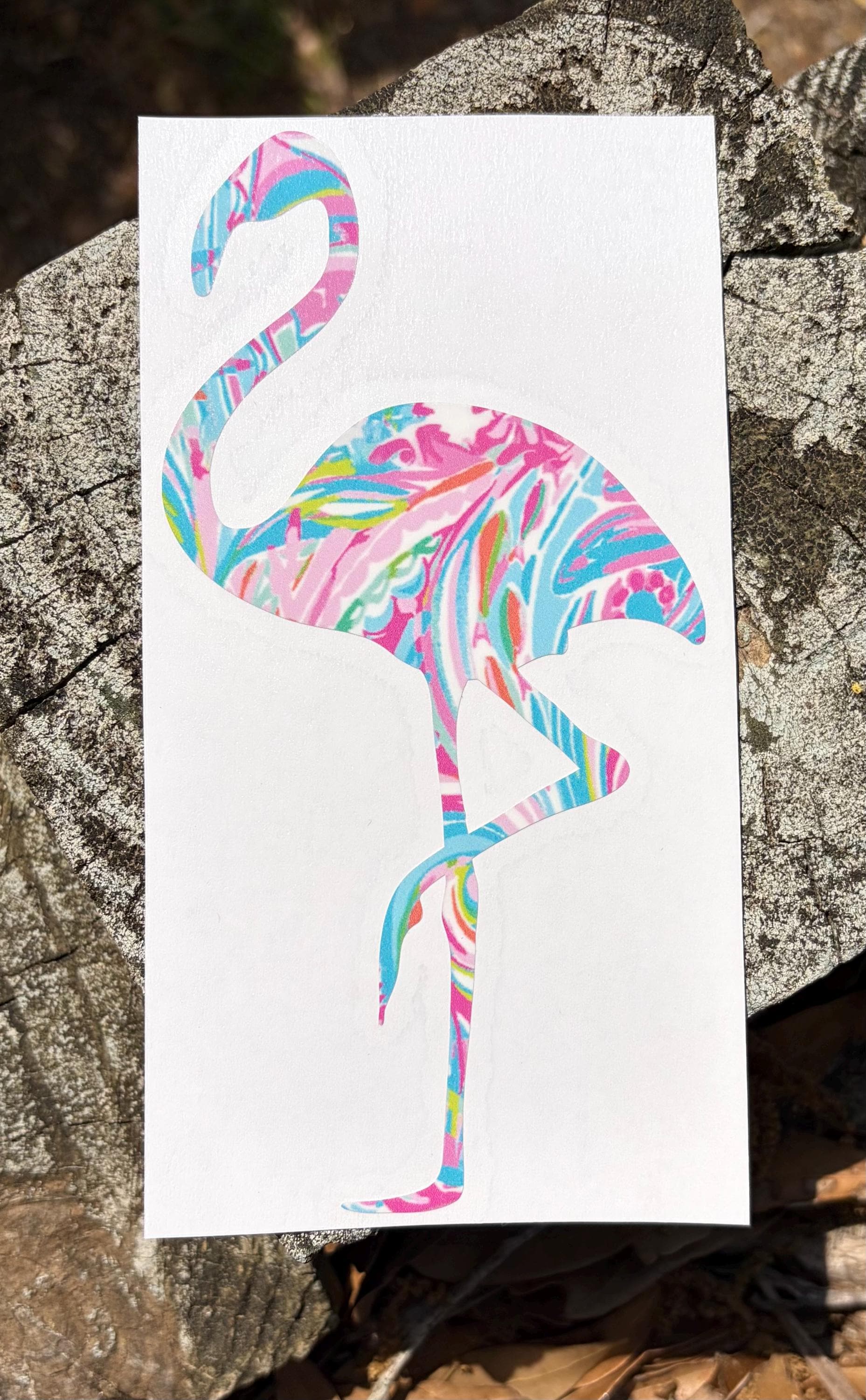 Whimsical Flamingo Vinyl Decal: Car Window Sticker - Etsy