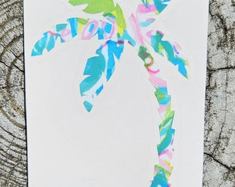 Palm Tree Vinyl Decal: Beach Car Window Laptop Sticker