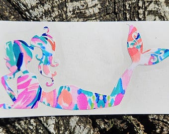 Resting Mermaid Vinyl Decal: Car, Laptop, Water Bottle