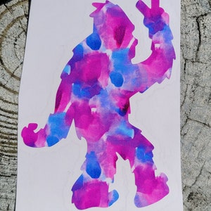 Bigfoot Vinyl Decal, Car Window Decal, Bigfoot Sticker, Bigfoot Peace Vinyl Decal, Bigfoot Car Decal, Bigfoot Gift, Bigfoot Lover Decal