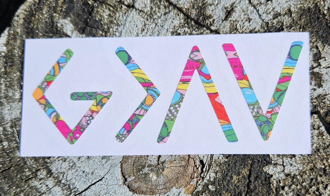 God Window Sticker Faith Decal: God is Greater - Car Window, Laptop Sticker - Etsy