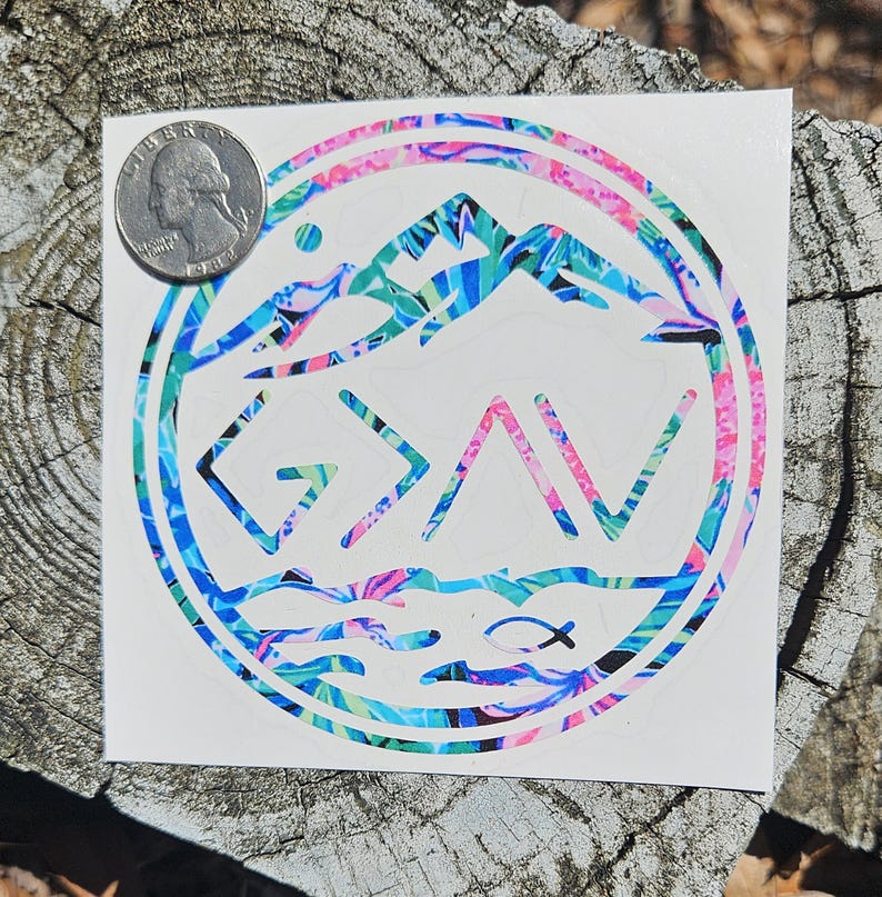 God is Greater Decal: Christian Car Window Sticker - Etsy