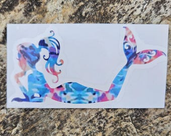 Resting Mermaid Vinyl Decal: Car, Laptop, Water Bottle