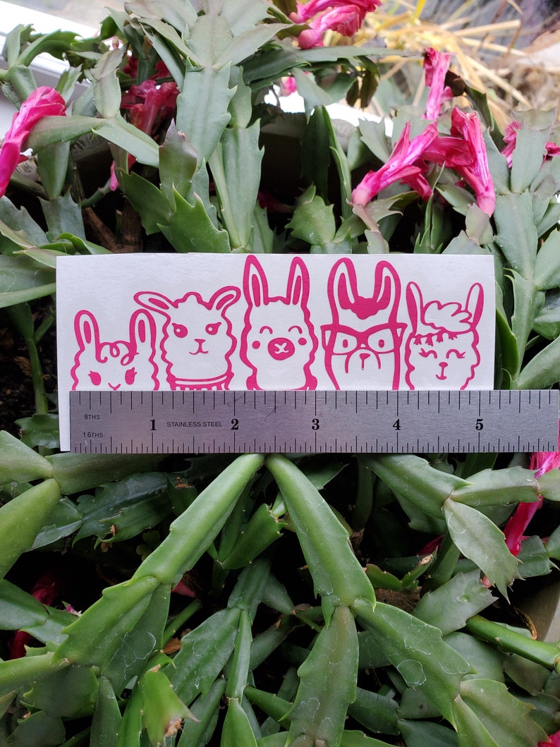 Llama Vinyl Decal Llama Car Decal Llama Family Decal Llama Llama