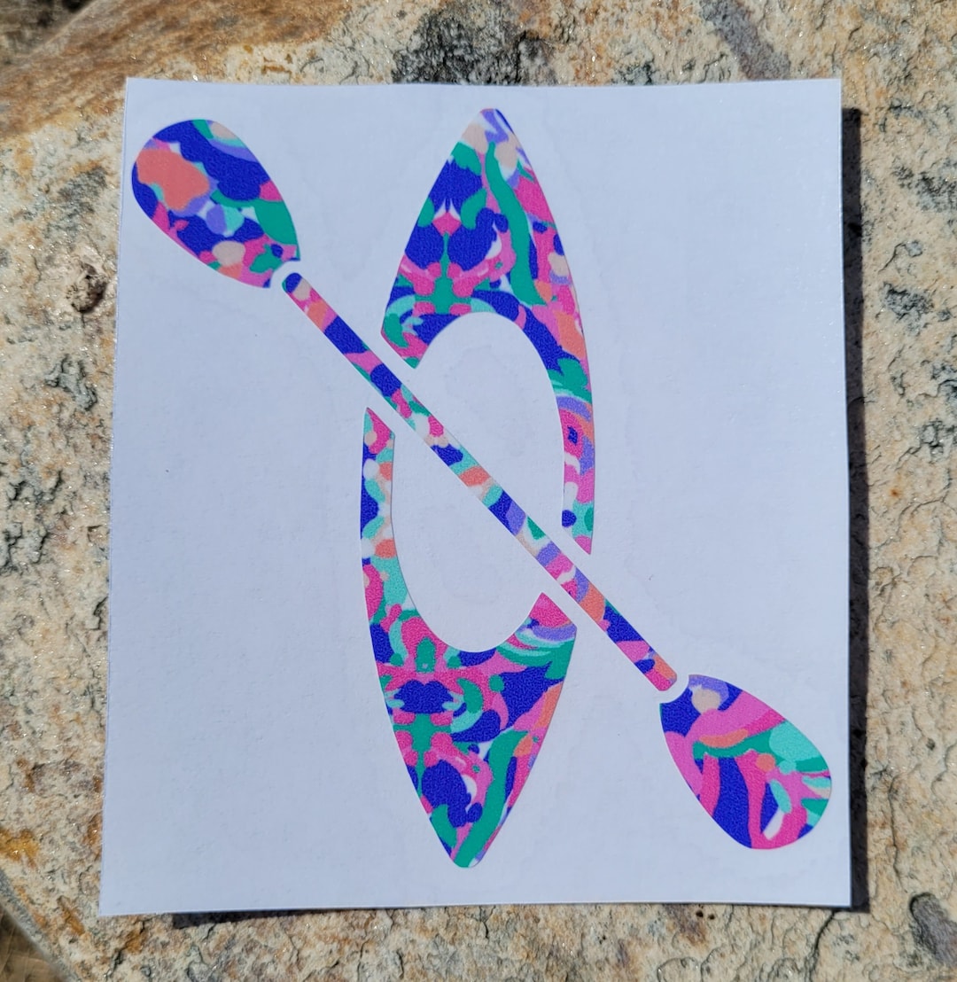 Kayak Vinyl Decal Car Window Decal Kayak Sticker Kayak Etsy