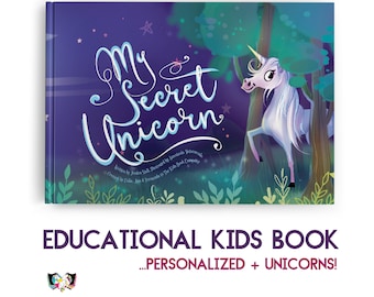 Educational Unicorn Book for Kids 0-9! Playful, educational & personalized for learning this unicorn adventure is more than meets the eye