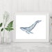 Humpback Whale Digital Print, Printable Wall Art, Watercolor Art ...