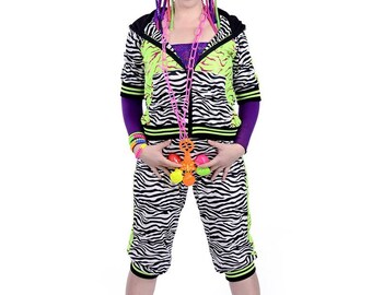 Pink & Green Zebra - Tracksuit