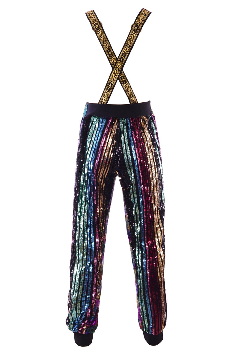 Roller Disco Realness Sequin Dungarees | Etsy UK