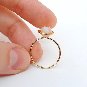 saturn ring, planet ring, solar system, cosmos, space jewelry, stackable solar system ring