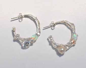 liquid diamond earrings