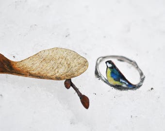 小枝の輪の上の鳥 - Etsy 日本