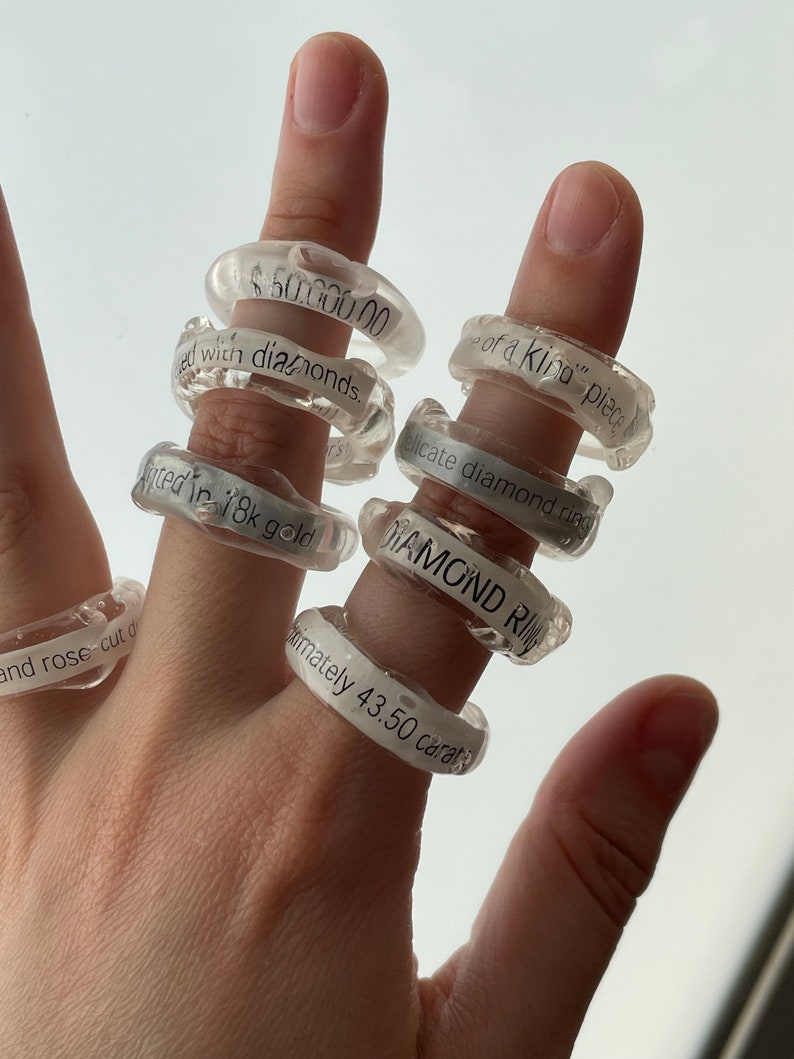 conceptual fancy rings, statement rings zdjęcie 9