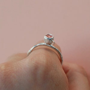 tiny cup ring, cute ring, stackable, matcha image 9